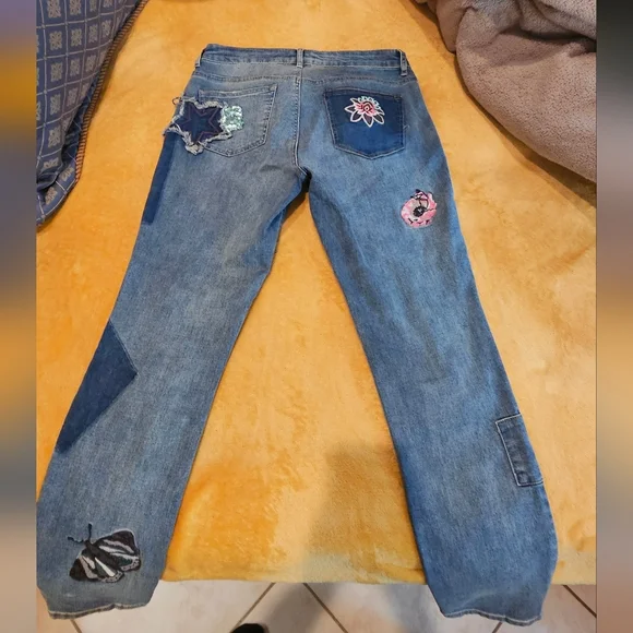 For the Republic Denim patches straight skinny leg size 8/28 ✨️Pre-owned - Picture 8 of 10